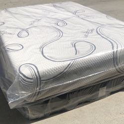 FULL MEMORY FOAM MATTRESS WITH BOX SPRING ‼️