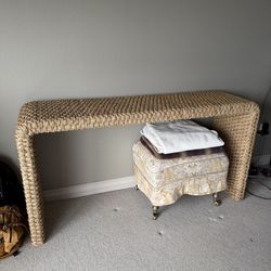 Capitola Woven Console Table