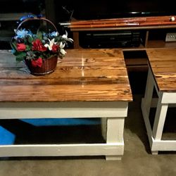 Coffee table and end tables