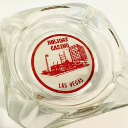 Vintage HOLIDAY CASINO LAS VEGAS NEVADA Glass Ashtray
