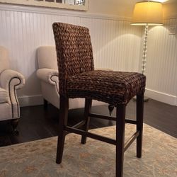 Pottery Barn Counter Top Sea Grass Bar Stools , I Have 5 Total Sold As A Set 
