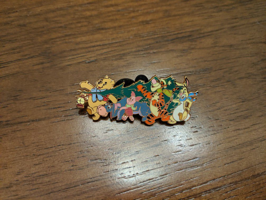 Disney LE 250 pin from Disney shopping 2006 featuring Pooh, Eeyore, piglet, Tigger and rabbit