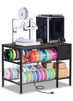 3D Printer Stand with Filament Storage Shelves