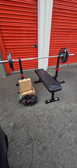 Weight set w/ bench and racks