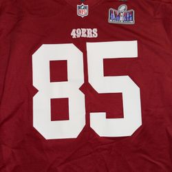 Nike NFL San Francisco 49ers Super Bowl LVIII George Kittle - Red Jersey