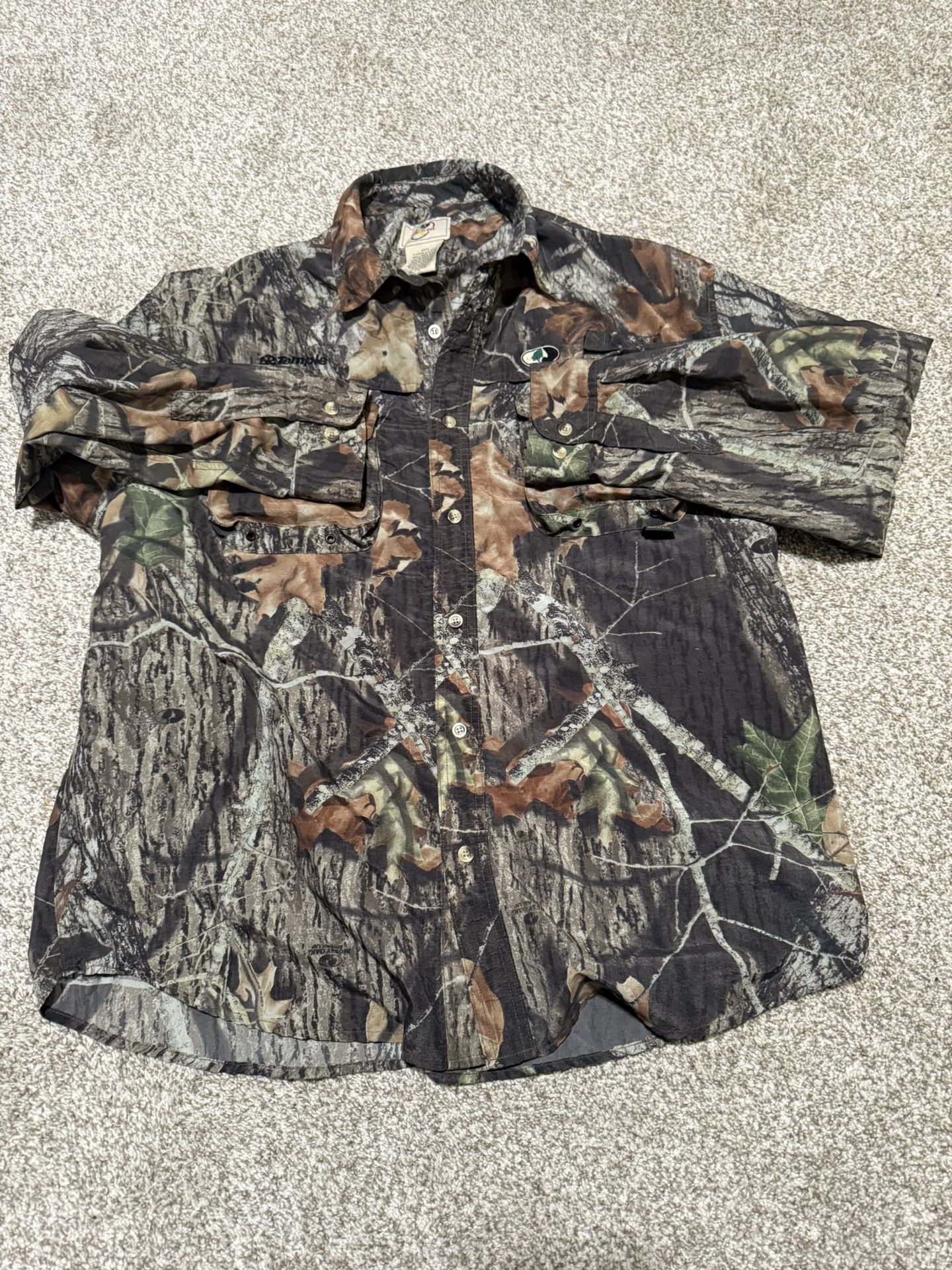 Mossy Oak Camo button-up shirt