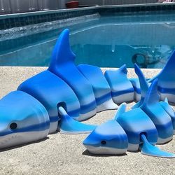 3D Printed Articulated Shark