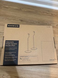 SANUS HTBS Adjustable Speaker Stands (Pair) – Open Box