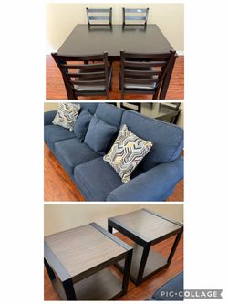 Dining Room Table, Couch, End Tables