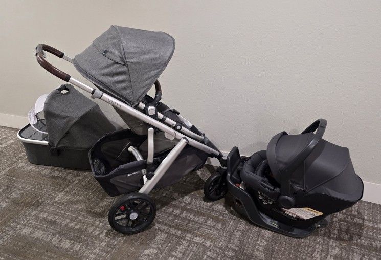 Uppababy V2 Vista Stroller Toddlerseat Basisnet Mesa Max Car Seat