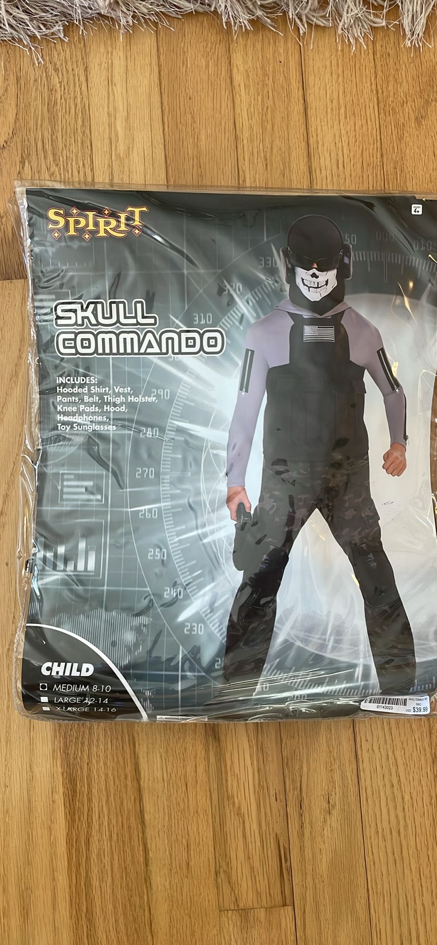 Skull Commando Costume: Child Medium