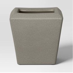 Large Square Ceramic Indoor Outdoor Planter Pot Charcoal Gray 9.84"x9.84" - Threshold™ designed with Studio McGee