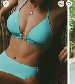 Women’s Teal 2pc Bikini Set sz Large