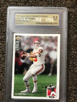Joe Montana graded card