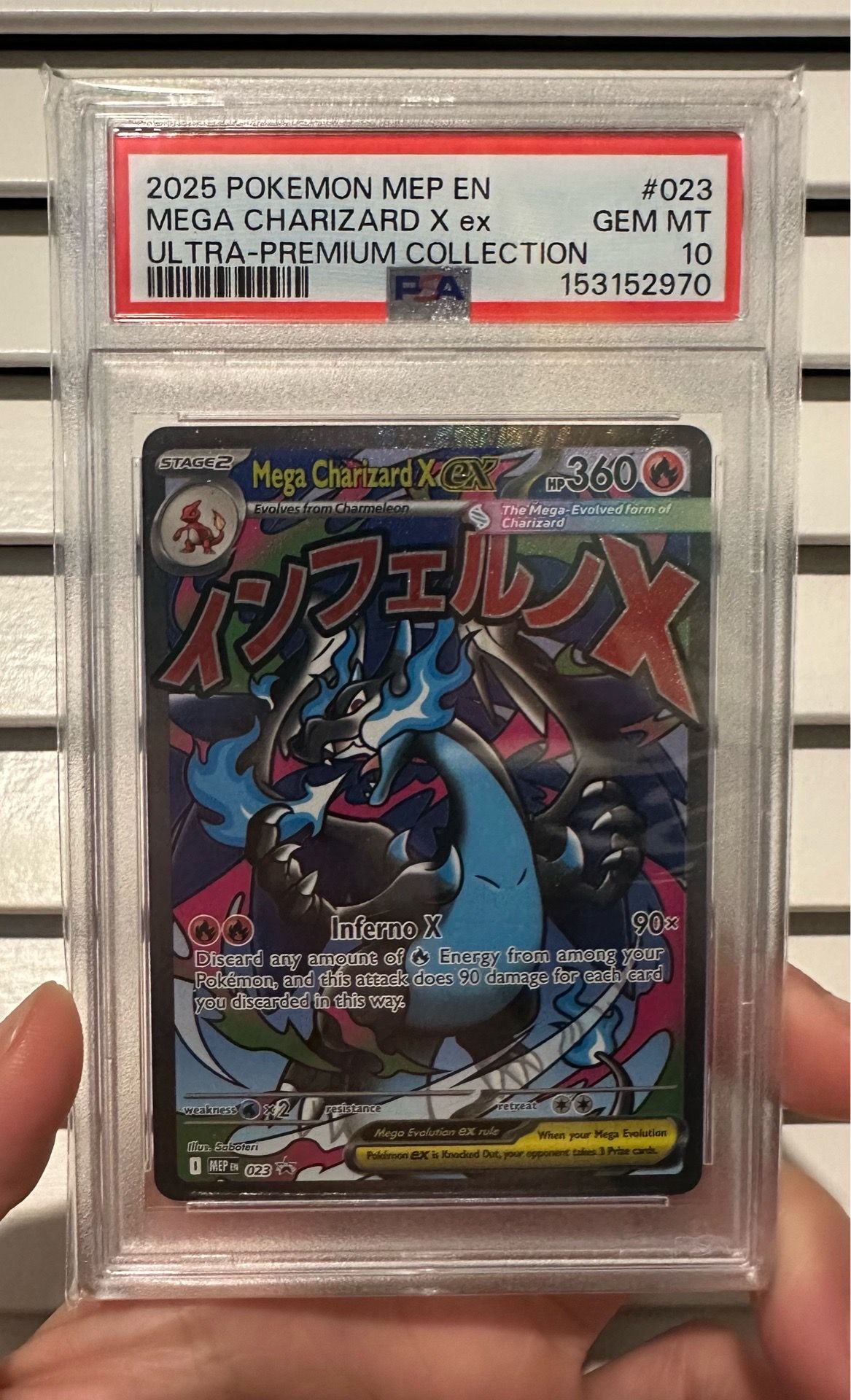 Pokemon Mega Charizard X ex 023 PSA 10