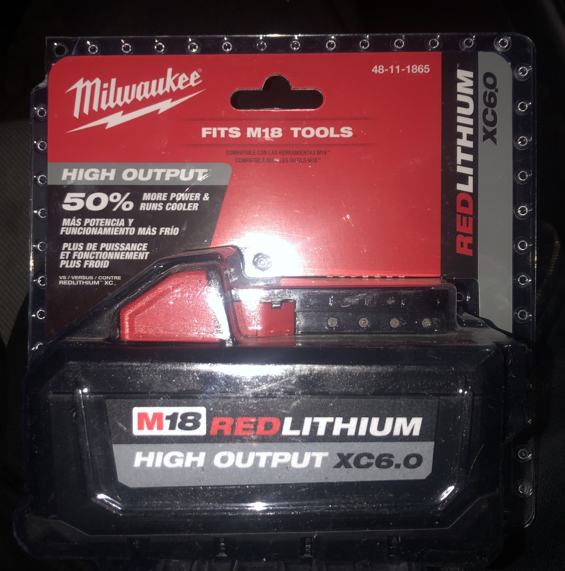 Milwaukee M18 6.0ah Battery