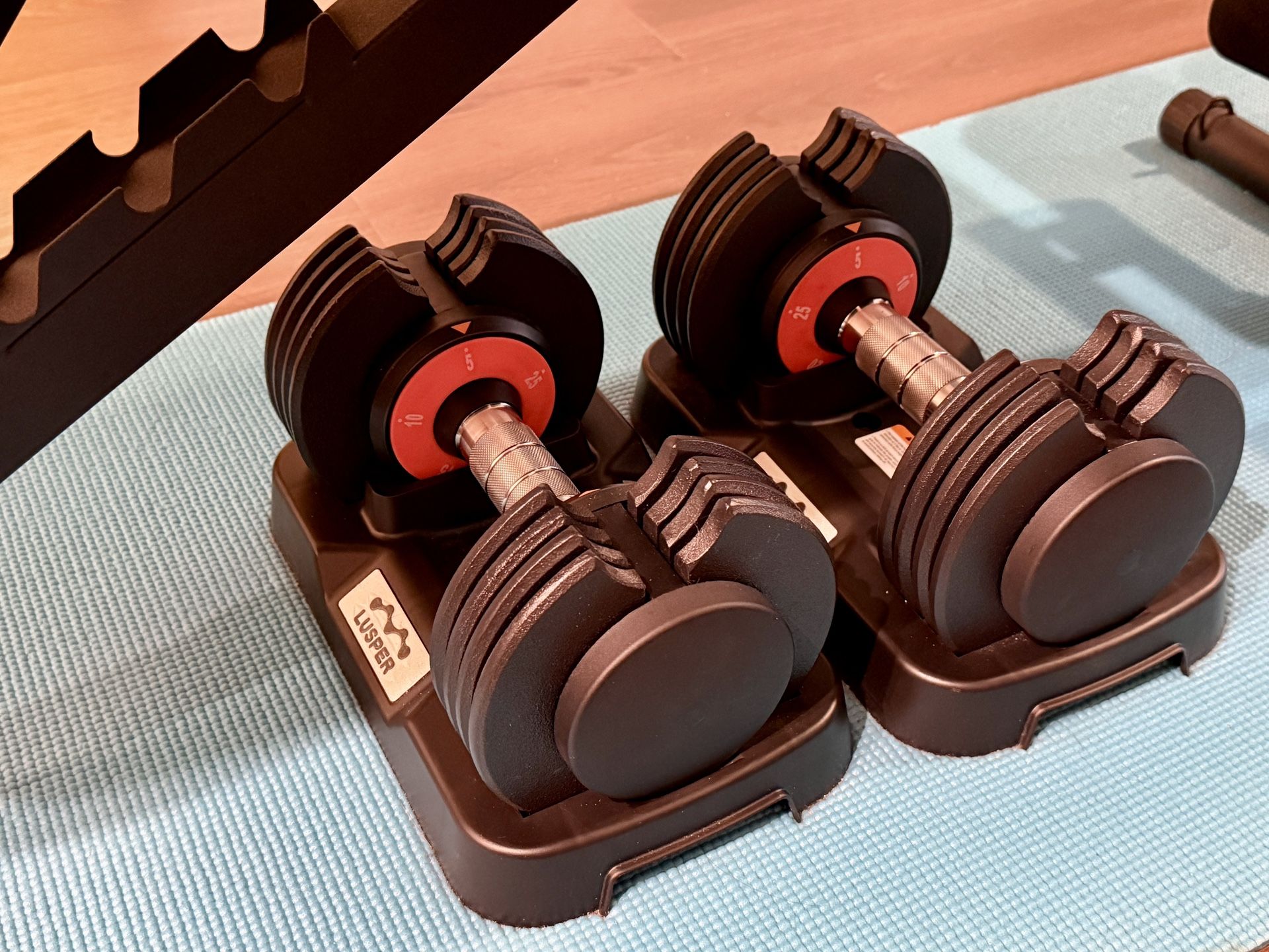 Lusper Weight Bench With Adjustable Dumbbell Set