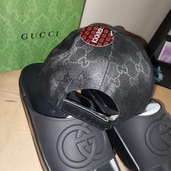 Gucci Slides And Cap