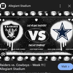 Raiders vs Cowboys MNF Nov. 17