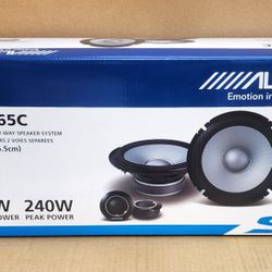 Alpine S2 Series Car Speakers Set 6 1/2" 2-Way Component Speaker System 240 Watts S2-S65C 🚨 Payment Options Available 🚨 No Credit Needed 🚨 