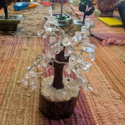 Handmade Quartz Crystal Bonsai Tree