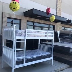 Bunk Bed W/ Mattresses 