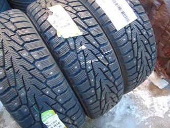 3 New Old Stock 225 70 16 Nokian Nordman7 SUV Studded Tires 107T Date 2018