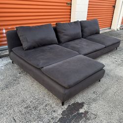 Modern Grey Cloud Sectional Couch
