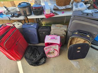 Variety of suitcases