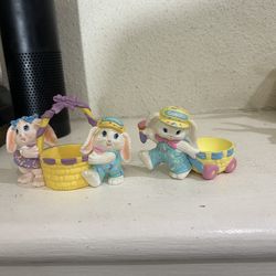 vintage 1991 Hallmark Crayola Bunny figurines