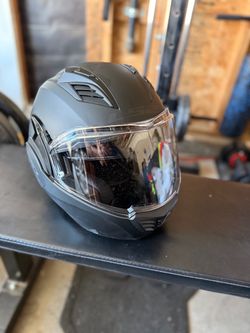 LS2 - Matte Black Full-Face Motorcycle Helmet
