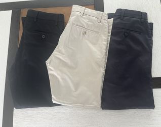 Dockers Khaki Slim Fit Pants (Bundle of 3) Blue, Khaki & Black Men’s Size 28x28