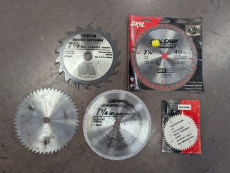 Craftsman + Lot of 4 Circular Saw Blades 7-1/4 inch