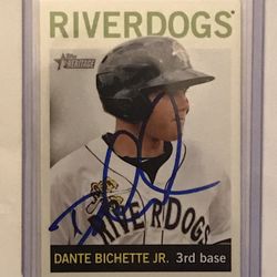 2013 HERITAGE #134  Dante Bichette Jr NEW YORK YANKEES SIGNED AUTOGRAPH AUTO 