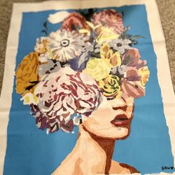 16x20 Colorful Flower Head 