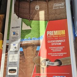 Coleman, 18 foot swimming pool.