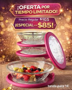 Princess House Set De Platos Con Tapas apas