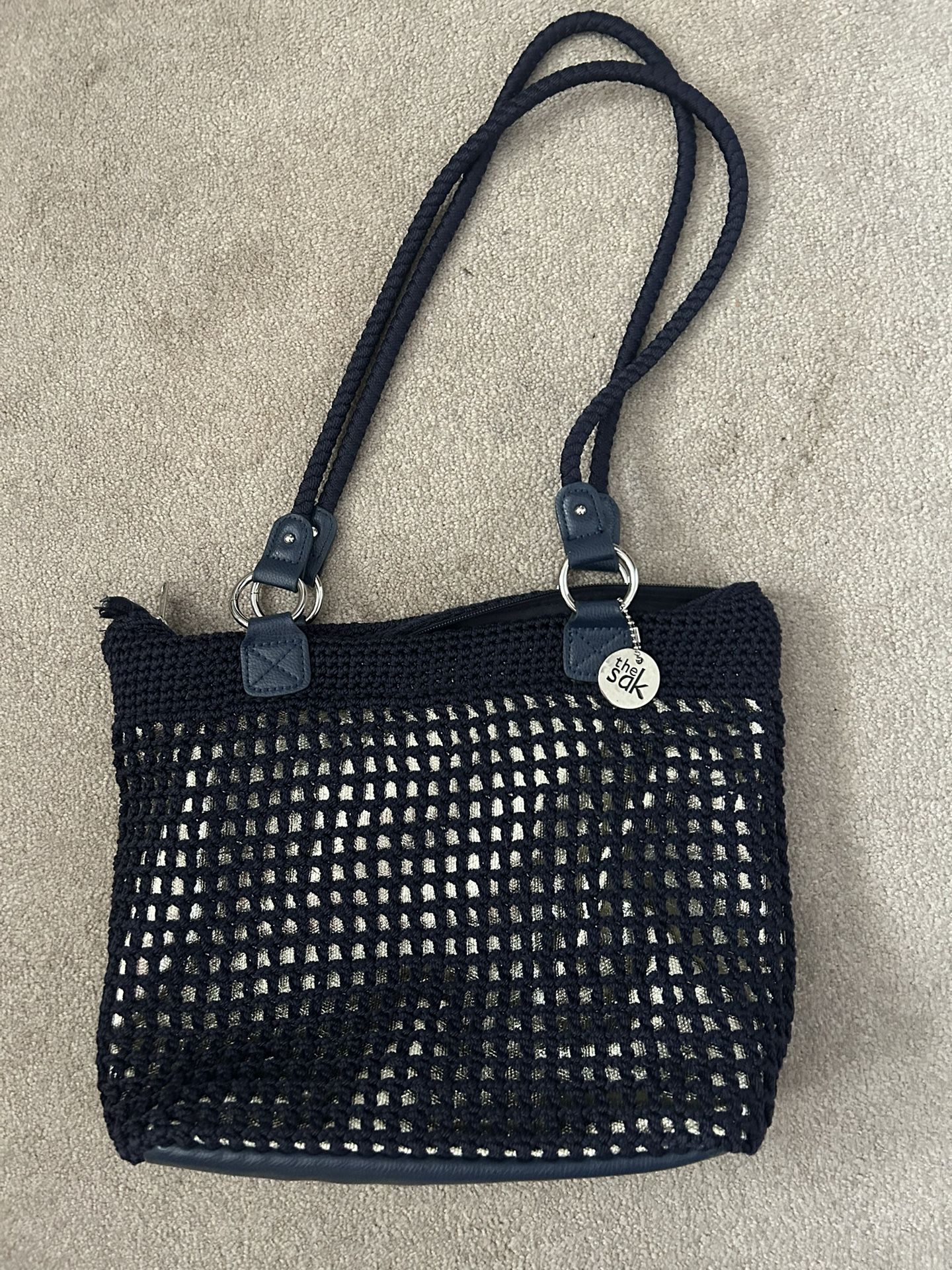 Sak Blue Crochet Bag