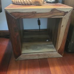 Wooden Cube Table