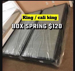 King size box spring new