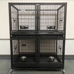2 Brand New 43’’ Dog Kennel Perfect For Breeders and Groomers