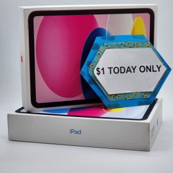 Apple iPad 10th Gen- $1 Today Only