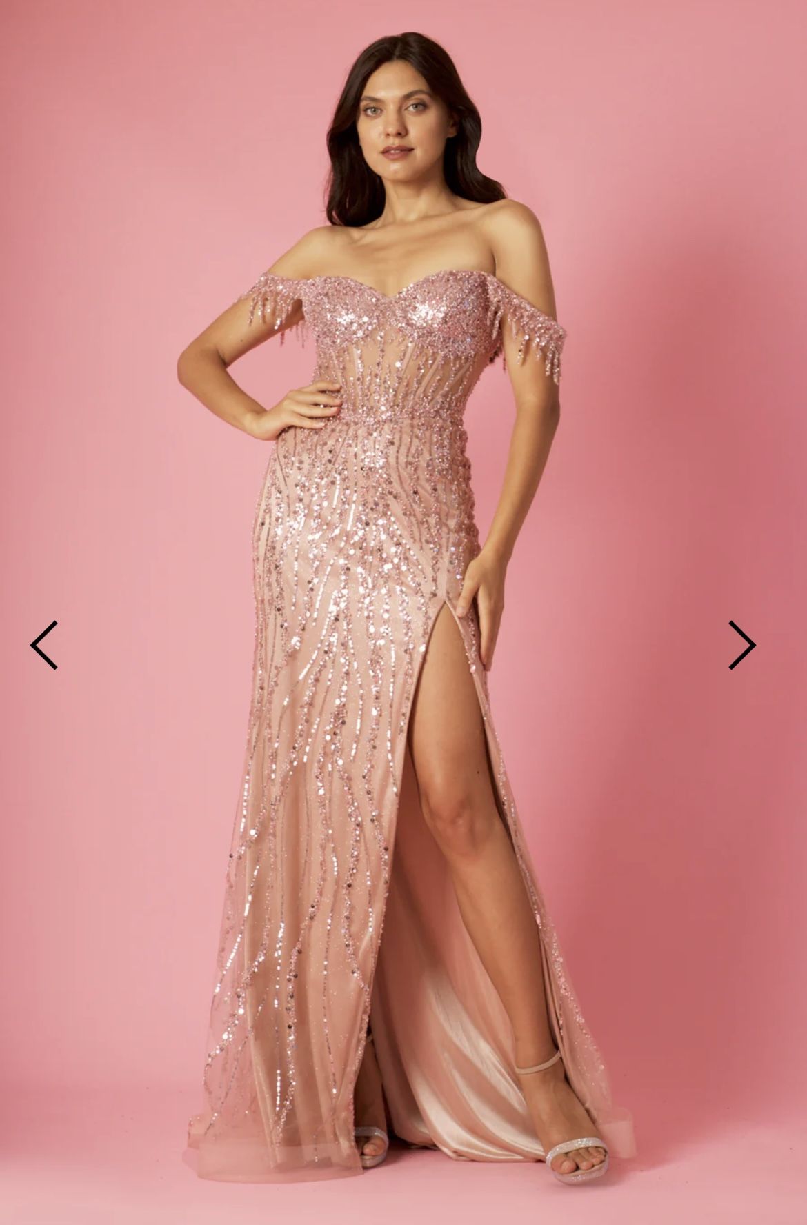 Prom Dress Pink XS NEW