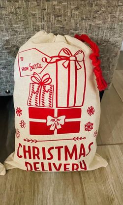 Delivery Santa Sacks 🎅 🎁 🎄Present Bags/ Present Sacks/ Santa/ Christmas / Present 🎁 🎅🌲