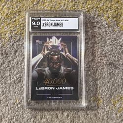Lebron James 2024 Topps Now HGA graded Mint 9.0