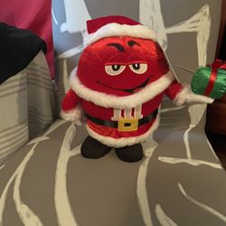 Christmas Animated Red M&M Character 