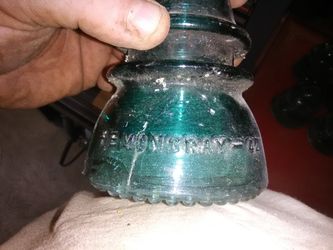 Old glass hemin gray insulators