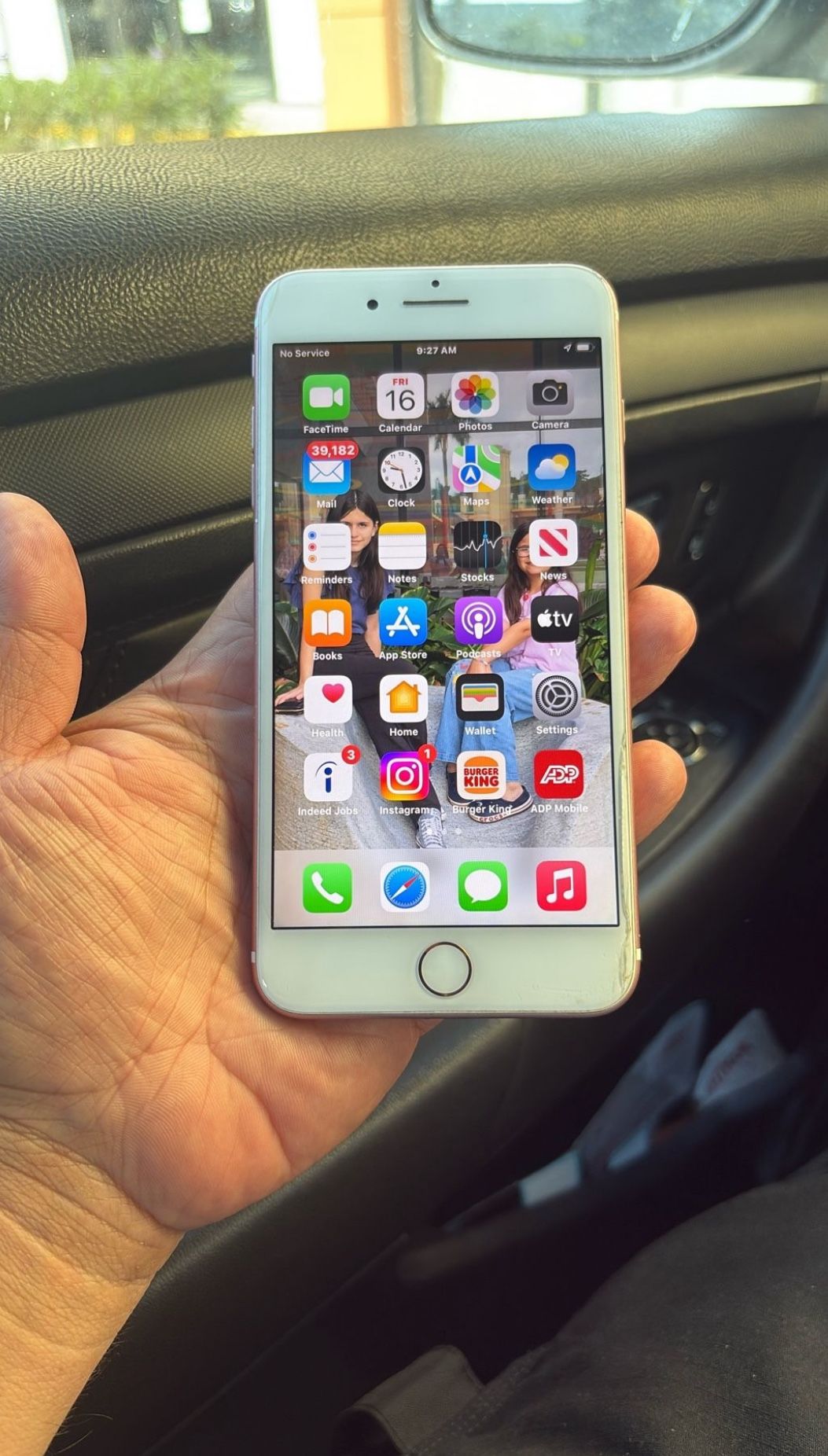 2 iPhones 7 Plus 256 Gb Pink White Front Unlocked See Details