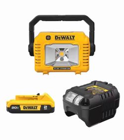 DEWALT 20-Volt MAX Lithium-Ion Compact Cordless Task Light with 2.0 Ah Battery and Charger