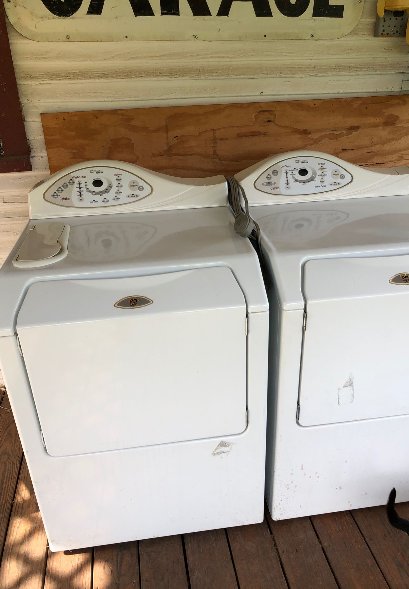 Maytag Neptune washer and dryer set